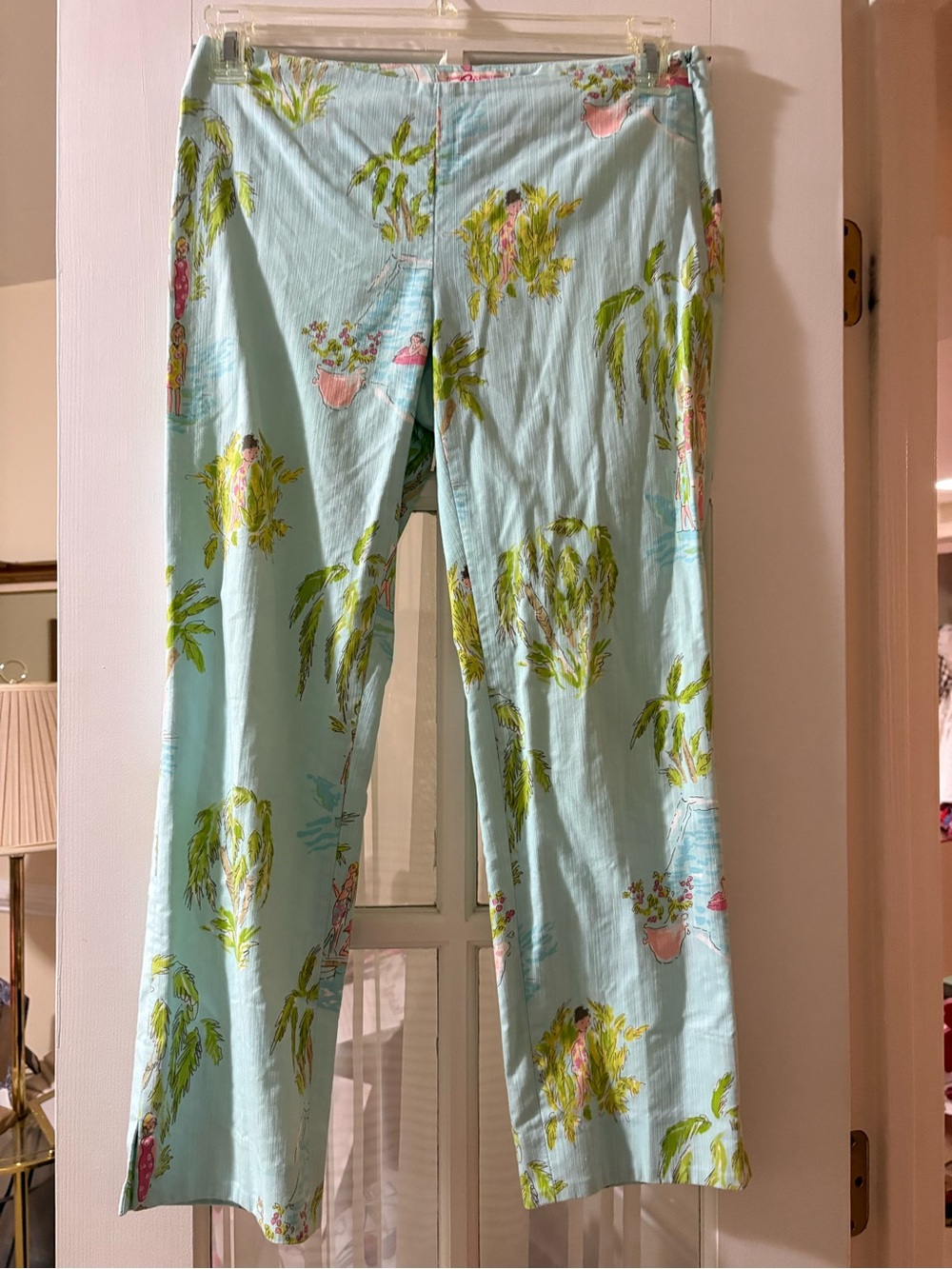 Lilly Pulitzer Original Tropical Print Straight Leg Pants